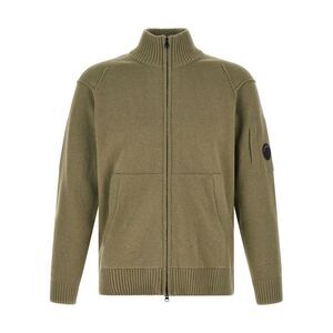 C.P. Company Men 'Lambswool Grs' Cardigan With Lens Detail